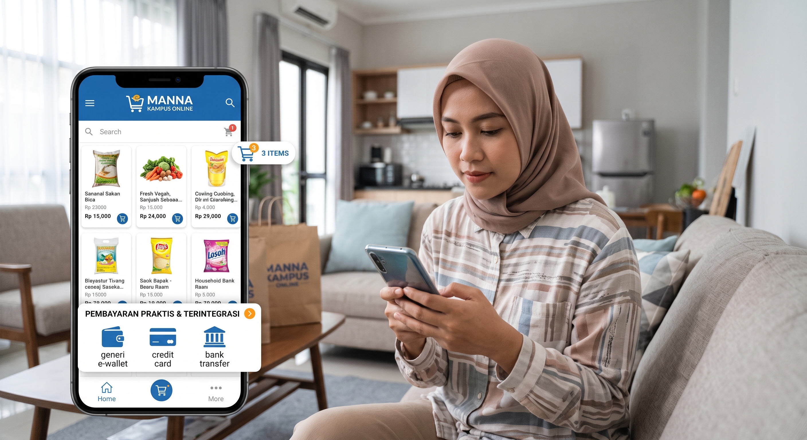 Manna Kampus Luncurkan Fitur Belanja Online Praktis Lewat Aplikasi Mobile