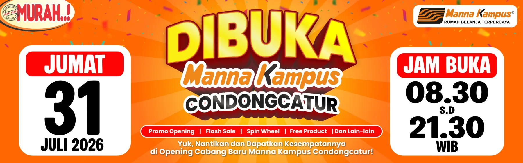 Pembukaan Manna Kampus Condongcatur